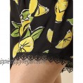 Allegra K Women's Shorts Allover Floral Printed Lace Trim Hem Elastic Waist Beach Shorts