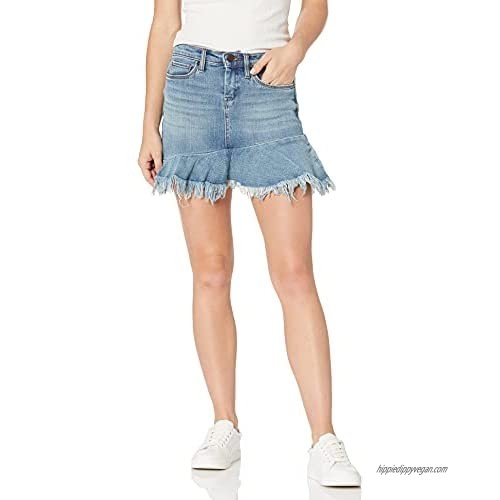 [BLANKNYC] Women's Ruffle Hem Mini Denim Skirt
