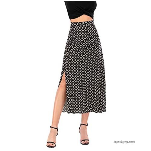 Calison Women's Polka Dot Maxi Fashion Skirt