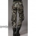 chouyatou Women's Casual Camouflage Multi Pockets Cargo Pants