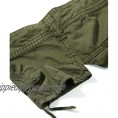 FOURSTEEDS Womens Casual Loose Fit Multi-Pocket Camouflage Twill Bermuda Cargo Shorts with Belt
