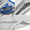 Fuwenni Women's Casual Soft Knit Elastic Waist Cotton Jersey Bermuda Shorts Zipper Pockets
