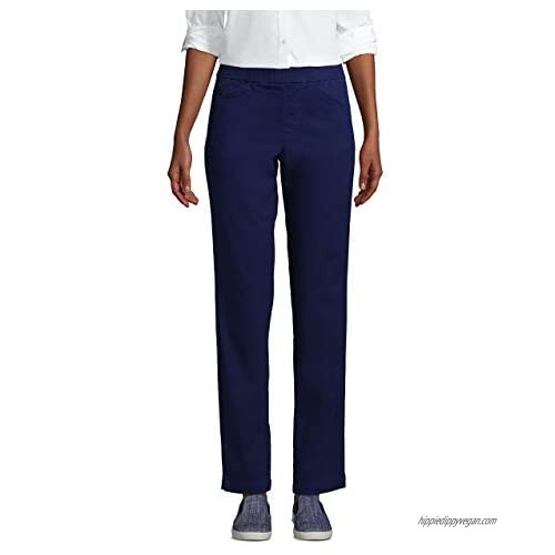 Lands' End Women's Mid Rise Pull On Chino Ankle Pants 6