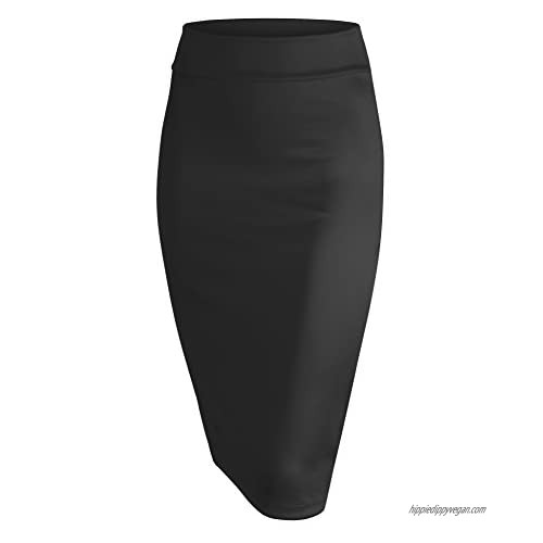 LL Womens Scuba Midi Skirt - Made in USA