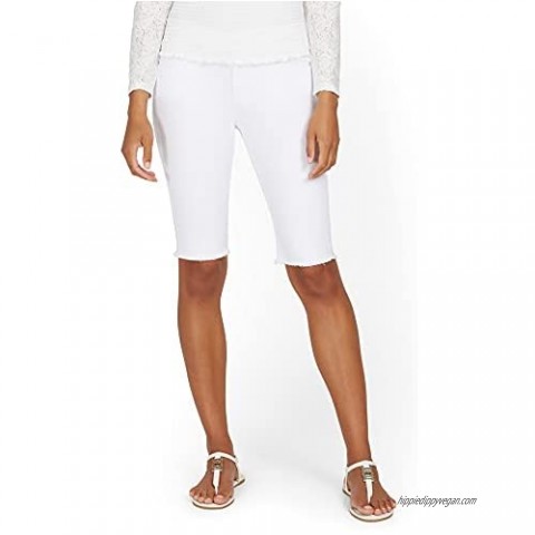 New York & Co. Women's Lexi Mid-Rise 13-Inch Bermuda Short - White