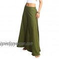 Tropic Bliss Wide Leg Organic Cotton Palazzo Pants for Women  Casual Bohemian Style Skirt Pant