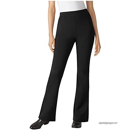Woman Within Women's Plus Size Tall Bootcut Ponte Stretch Knit Pant