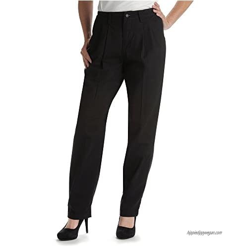 Lee Women's Petite Relaxed-Fit Side-Elastic Straight-Leg Pant