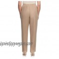 Misses Alfred Dunner Classics Pull on Pants Tan 10 short