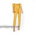 New York & Co. Women's Yellow Back-Zip Straight-Leg Pant - 7Th Avenue