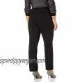 SLIM-SATION Women's Plus Size Pull On Solid Knit Easy Fit Narrow Leg Pant  Black  22W