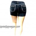 LA Bonita/jack David Women's Premium Plus Size Blue Denim Jeans Shorts Stretch
