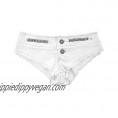 Lovinus Women's Sexy Booty Cut Off Low Waist Denim Short Pants-White/Black/Pink