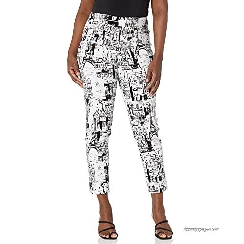 SLIM-SATION Women's Pull on Print Ankle Pant
