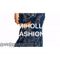 MIHOLL Women's Off Shoulder Lace Shift Loose Mini Dress