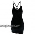 Zyyfly Doramode Women's Adjustable Strappy Split Deep V Neck Summer Beach Casual Midi Dress