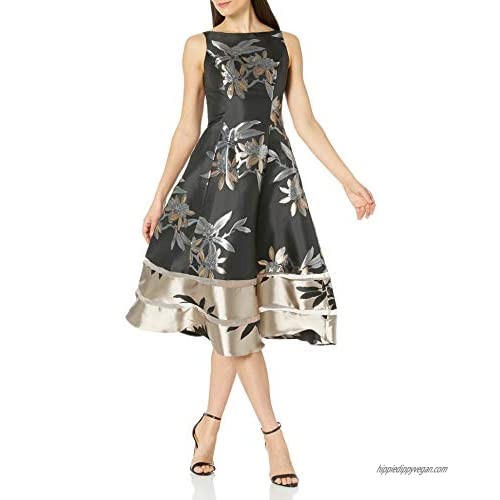 Adrianna Papell Women's Short Jacquard Dress