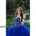 XSWPL Gorgeous Heavy Beaded Organza Quinceanera Dresses for Sweet 16 Ball Gowns