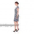  Brand - Lark & Ro Women's Short Sleeve Faux Wrap Dress