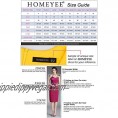 HOMEYEE Women's Stretch Tunic Pencil Sheath Dress U837
