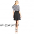 Star Vixen Women's Print Top Skirt Faux-Wrap Dress