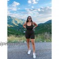 BEAGIMEG Women's Tank Tops Bodysuit Sexy Sleeveless Short Jumpsuits Rompers
