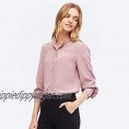 LilySilk Stand Collar Silk Blouse for Women Elegant Button Up Work Lady Long Sleeve Designer Flowy Silk Shirts Summer