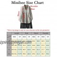 Minibee Women's Stripes Tunic Shirt Long Sleeve Shirt Button Front Blouse with Pockets