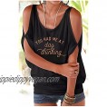 You Had Me at Day Drinking Cold Shoulder Blouse T Shirts for Women Summer Loose Casual Drinking Party Graphic Tee Tops