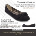 Charles Albert Ballet Flats for Women  Knotted Front Canvas Round Toe Dress Shoe