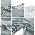 BTFBM Women’s 2021 Casual V Neck Short Sleeve Ruched Bodycon T Shirt Short Mini Dresses with Buttons