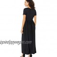  Essentials Women's Short-Sleeve Waisted Maxi Dress