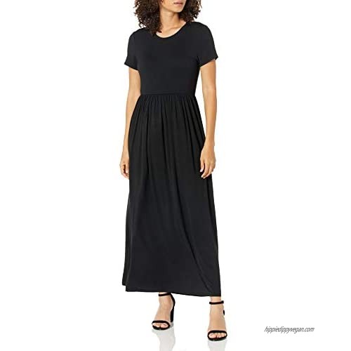  Essentials Women's Short-Sleeve Waisted Maxi Dress