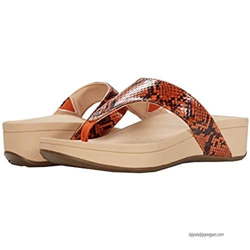 Vionic Women's Naples Platform Sandal - Toe Post Sandals with Concealed Arch Support