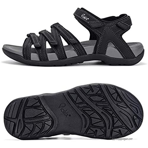 Viakix Womens Hiking Sandal – Comfortable Athletic Stylish Sport Shoes  with Arch Support  for Hiking  Outdoors  Walking  Water  Trekking