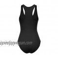 FashionMille Women Basic Solid Sleeveless V Neck Stretchy Bodysuit Top