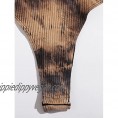 Milumia Women's Plus Size Tie Dye Sleeveless Rib Knit Notched Neck Casual Bodysuit