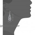 925 Sterling Silver Earrings  BoRuo Filigree Teardrop Earrings