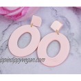 ABOJOY 24 Pairs Acrylic Earrings Resin Drop Dangle Statement Earrings set Polygonal Bohemian Earrings for Women Girls