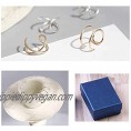Sterling 925 Silver 4pcs No Piercing Earcuff （2 pcs double line ，2 pcs Criss Cross ）simple Gold Plated fake helix ear cuff cartilage Earring