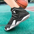Narstin Women's Plus Size Basketball Shoes with Increased mid-top Soft Classic Summer Perforated Sports one-Step Running Shoes