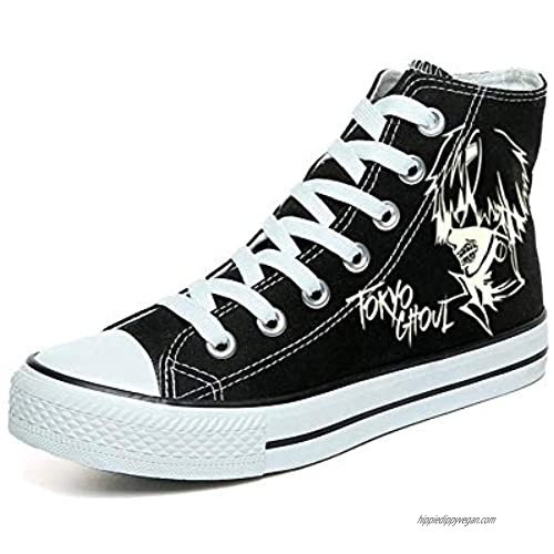 Telacos Tokyo Ghoul Anime Kaneki Ken Cosplay Shoes Canvas Shoes Sneakers Black/White