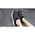 PUELLA Women's Lightweight Walking Shoes - Breathable Slip On Mesh Casual Sneakers Fashion Lady Comfortable Work Tennis Runing Shoes