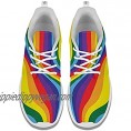 Rainbow Waves Gay Pride Woman Gym Shock Absorption Sneakers Comfortable Jogging Running Shoes