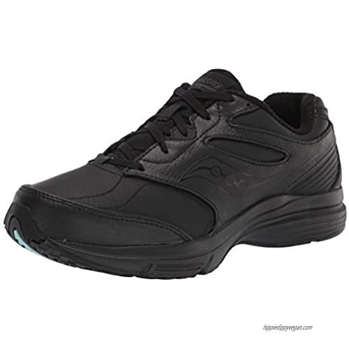 Saucony Women's INTEGRITY WALKER 3 Walking Shoe  BLACK  9 Wide