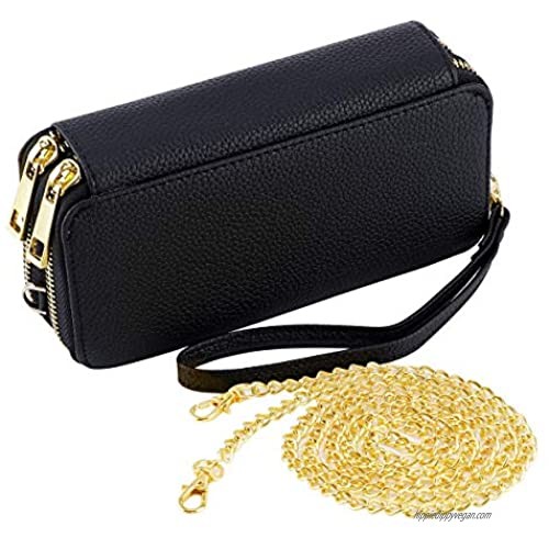 HAWEE Wristlet Clutch Wallet for Women Shoulder Purse Bag with Chain Strap
