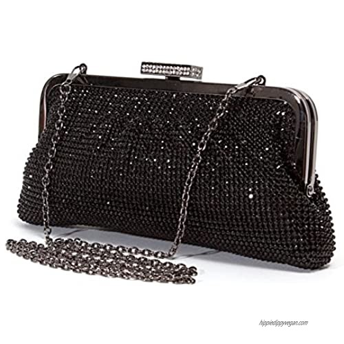 Lady Couture Soft Rhinestone Embellished Clutch Bag  Bag 2015-7