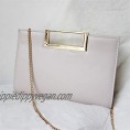 Barabum Clutch Purse for Women Evening Party Metal Grip Cut it out Handbag with Shoulder Chain Strap