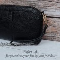 Diter Womens Leather Wristlet Zipper Clutch Wallet  Crossbody Bag Purse