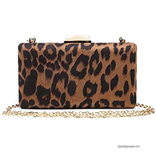 Funky Junque’s Square Box Clutch Chain Strap Crossbody Purse Evening Handbag Bag